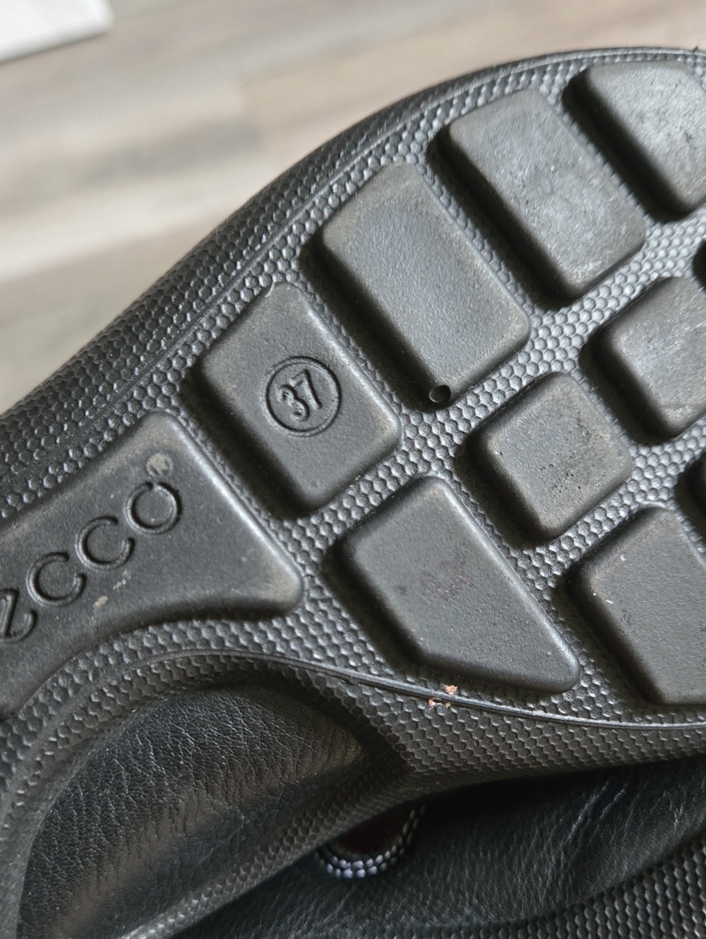 ECCO Black Sporty Lace-Up Slingback Comfort Sandals Leather Outdoor Walking - Picture 12 of 14